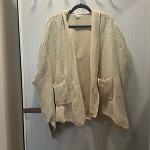 Aerie Hooded Cream Cover Up